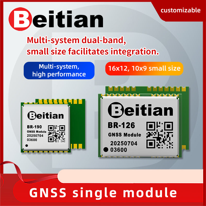Beitian dual-frequency multi-mode RTK differential GPS positioning single Beidou high-precision GNSS module can be customized BR-126 Beitian dual-frequency multi-mode RTK differential GPS positioning single Beidou high-precision GNSS module can be customized BR-126